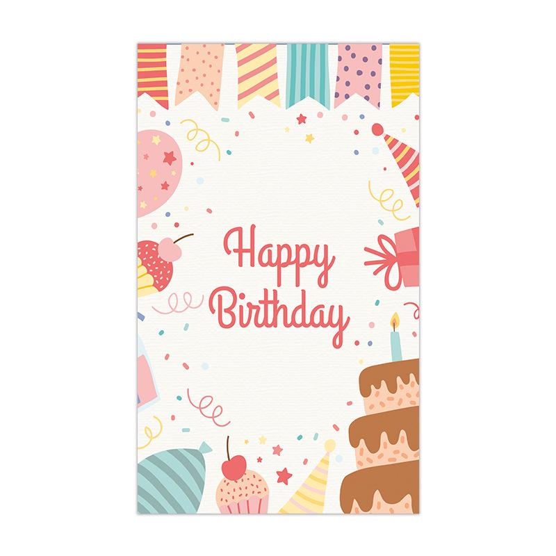 50-Pack Creative Birthday Celebration Cards for Party Decorations and Gifts