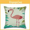 Premium Flax Material 18 Inch Summer Flamingo Pillow Case With Timeless Design Appeal