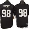 Las Vegas Raiders 98 Crosby Black Fan Replica Football Jersey Men NFL Team Sports Apparel