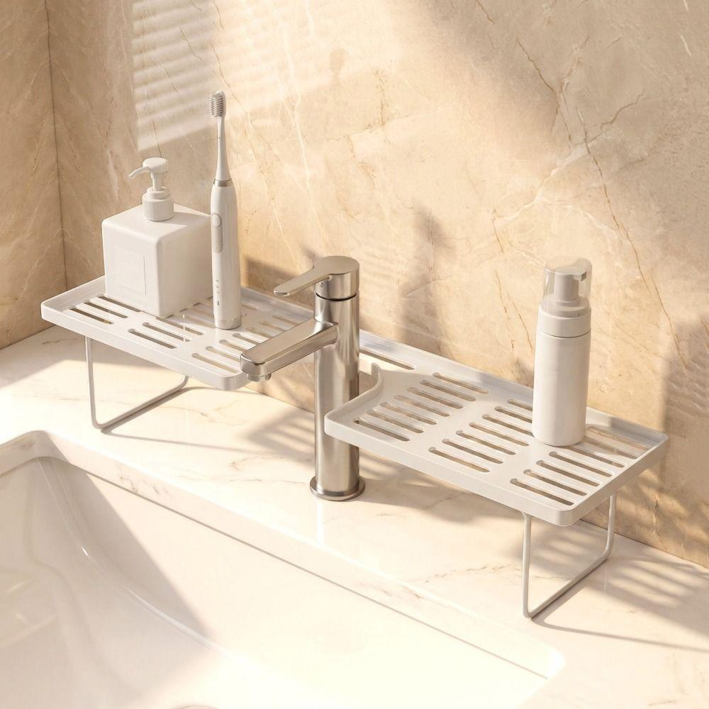 Water Drainage Faucet Storage Shelf Universal Counter Organizer Universal Sink Shelf Box Household