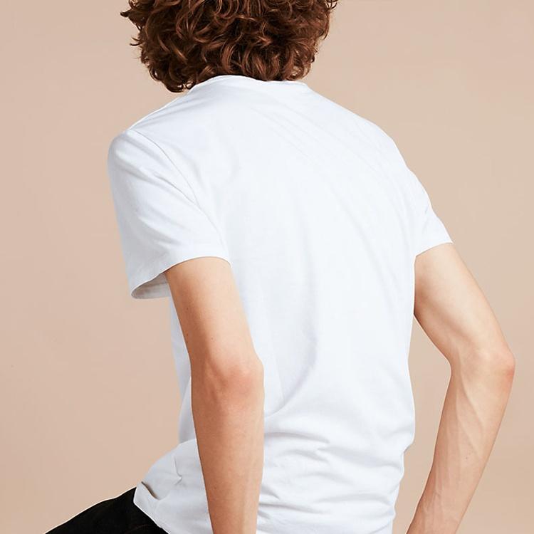 Burberry T Shirts Men's White Crew Neck Moderate 39624901