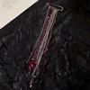 Retro light luxury red rice beads fringed brooch female personality exaggerated wind pin long high-end clothes with accessories