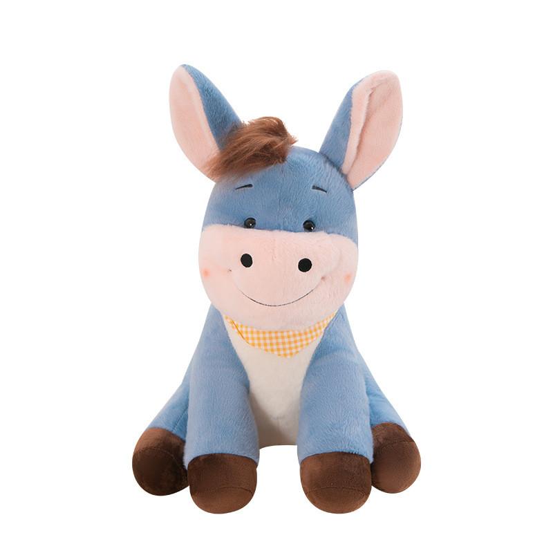 Donkey Cartoon Plush Toy Stuffed Animal Doll Cute Decoration Kids Gift Birthday