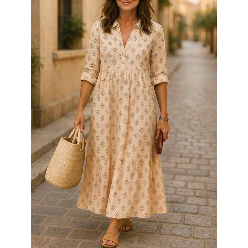 JPNTKY Moda Otoño Invierno Manga Larga Cuello Polo Vestidos Casuales