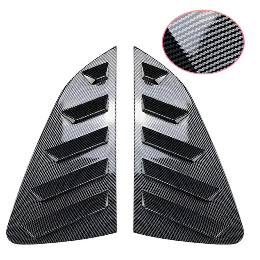 POLO Louver Rear Side Window Scoop Visor Cover Louvers Covers Accessories For Volkswagen Polo MK5 6R 6C 2011-2017
