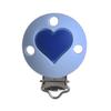 3Pcs Baby Pacifier Clip Soother Teether Round Shape Silicone Holder Nipple Clip DIY Baby Teething Chain Accessories BPA Free