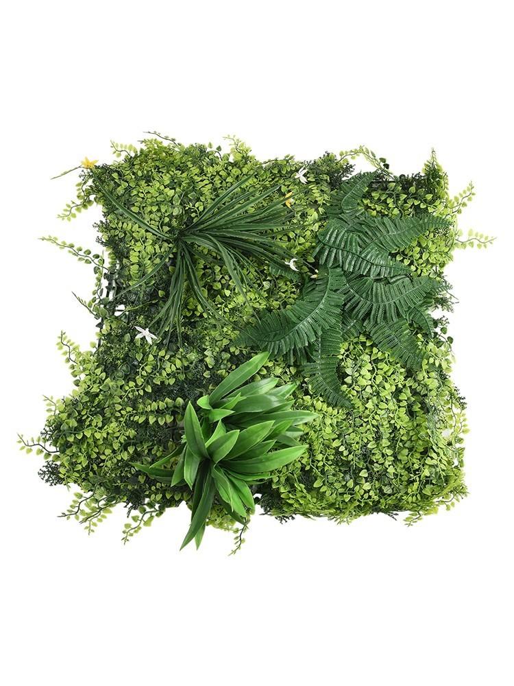 Panouri de Perete cu Plante Artificiale cu Foliș Densă UV Panouri Realiste cu Flori