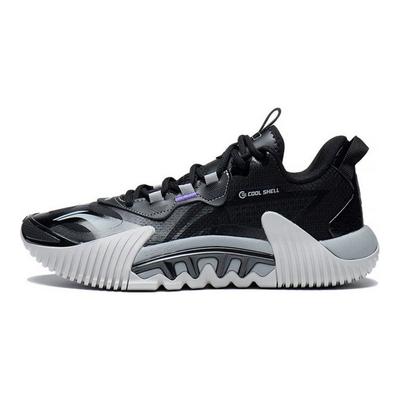 נעלי כדורסל Li Ning Anti-5 2.5 ספיגת זעזועים מונעות החלקה עמידות בפני שחיקה נמוכות גברים נעלי כדורסל שחור ABFS001-1