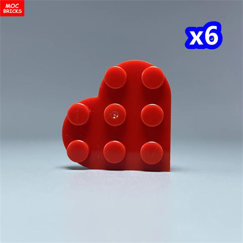 MOC Blocks Utensil Star Magic Wand 6124 Stick Love Heart Crown Bow Construction Bricks Part Playthings Accessories Princess Girl Dolls