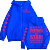 5 Seconds of Summer Everyone's A Star Zipper Hoodie Unisex Casual Fleece Jacket Sweatshirt Hip Hop Pop Music Zip Up Pullovers