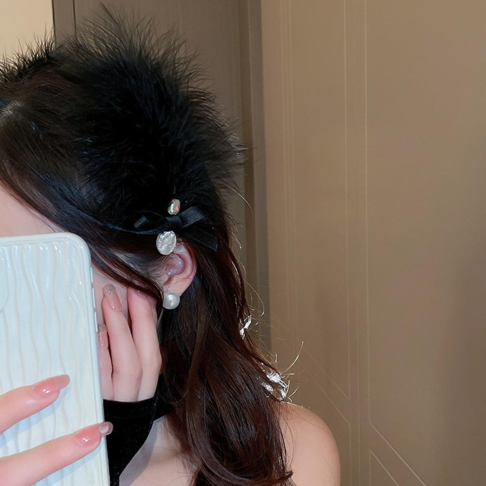 Photo Props  Hair Accessories Feather Hair Clip Korean Style Hairpin Female Barrettes