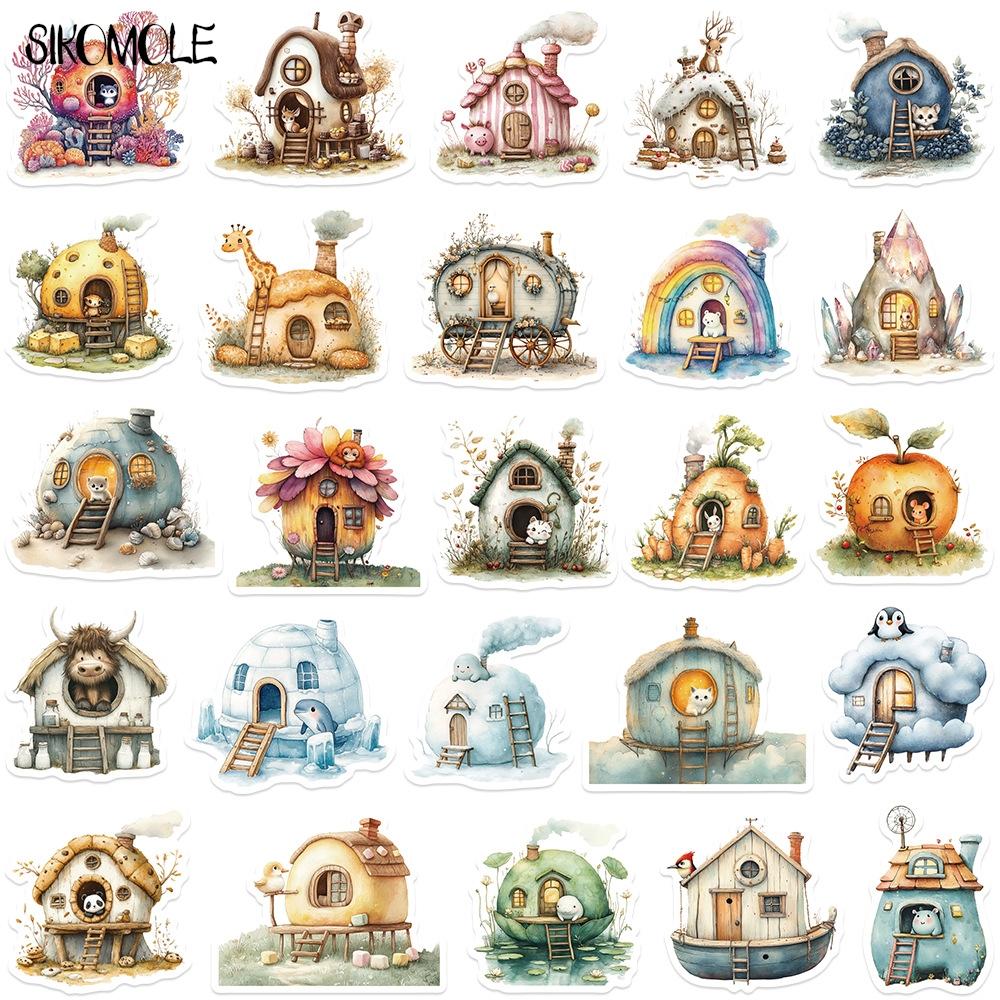 10 30 50Pcs Cartoon The Home Of Small Animals Stickers Aesthetic Fridge Laptop Phone Diary Stationery Graffiti Sticker Kid Toy
