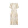 Jiuzi Anna Kou Blend Print Irregular Cut Design Sense Dress