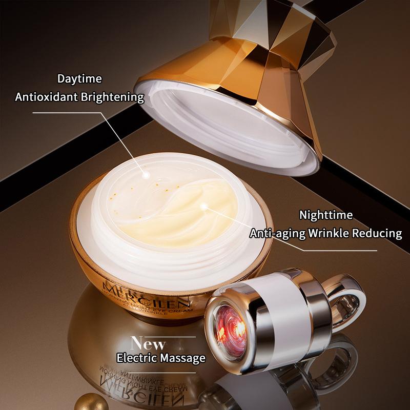 MERCILEN Anti-Wrinkle Firming Eye Cream - Morning And Evening Electric Facial Cream For Toning And Moisturizing