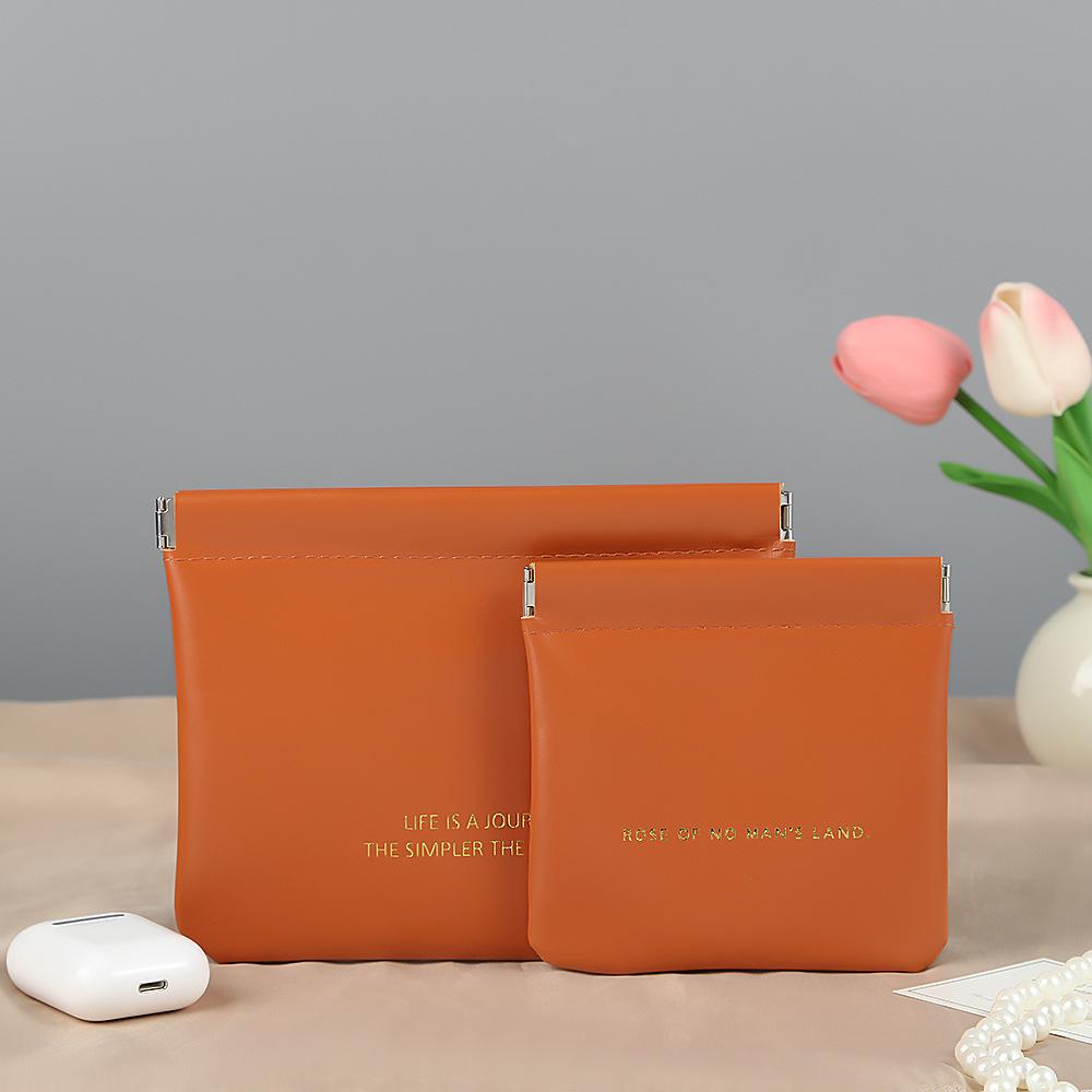 Spring Clip Red Envelope Multifunction Organizer: Portable Data Cable & Jewelry Holder with Auto Closure Coin Pouch