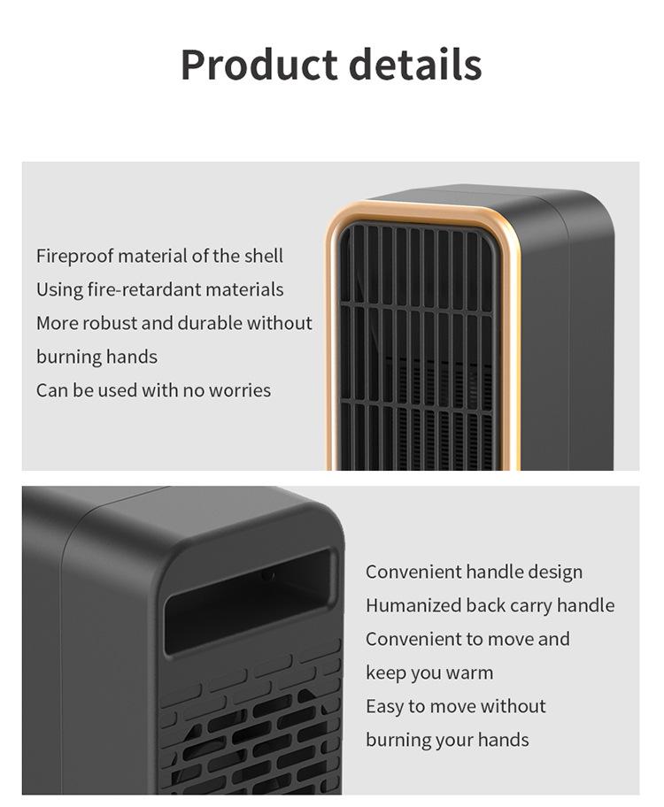 New Vertical Household PTC Ceramic Electric Heater - Quick Three-Second Warm Air Blower in Stock