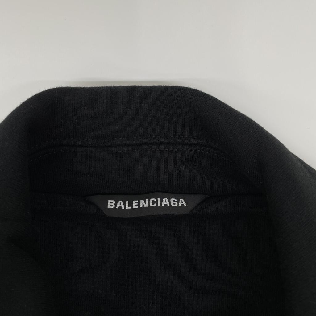Balenciaga 20AW 641628 Black Basketball Cocoon Shirt Jacket Jacket XS blackUsed