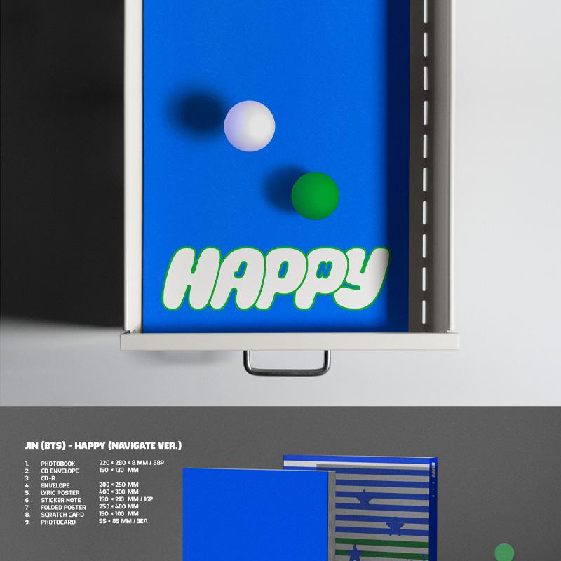 JIN (BTS) - Jin 1st Solo Album 'Happy'