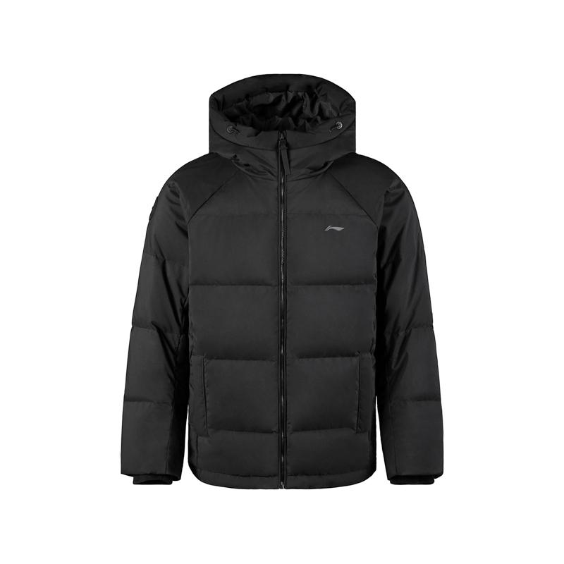 Li-Ning Warmth Resistant Lock Temperature Water Repellent Windproof Comfortable Outdoor Casual Versatile Short Winter Down Jacket AYMV798-3