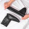 Faux Leather Slipper Socks Men Waterproof Warm Indoor Socks Non Slip Fleece Lined Winter Socks for Bedroom Playroom Outdoor Wear