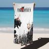 F-Final F-Fantasy Anime Bath Towel Microfiber Soft Water Absorbing Breathable For Girl Kids Decorative Cartoon Beach Towel