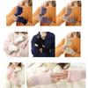 Winter Plush Gloves Stretchy Mittens Adult Knitted Solid Color Half Finger Gloves Knit Gloves for Cold Weather Cycling
