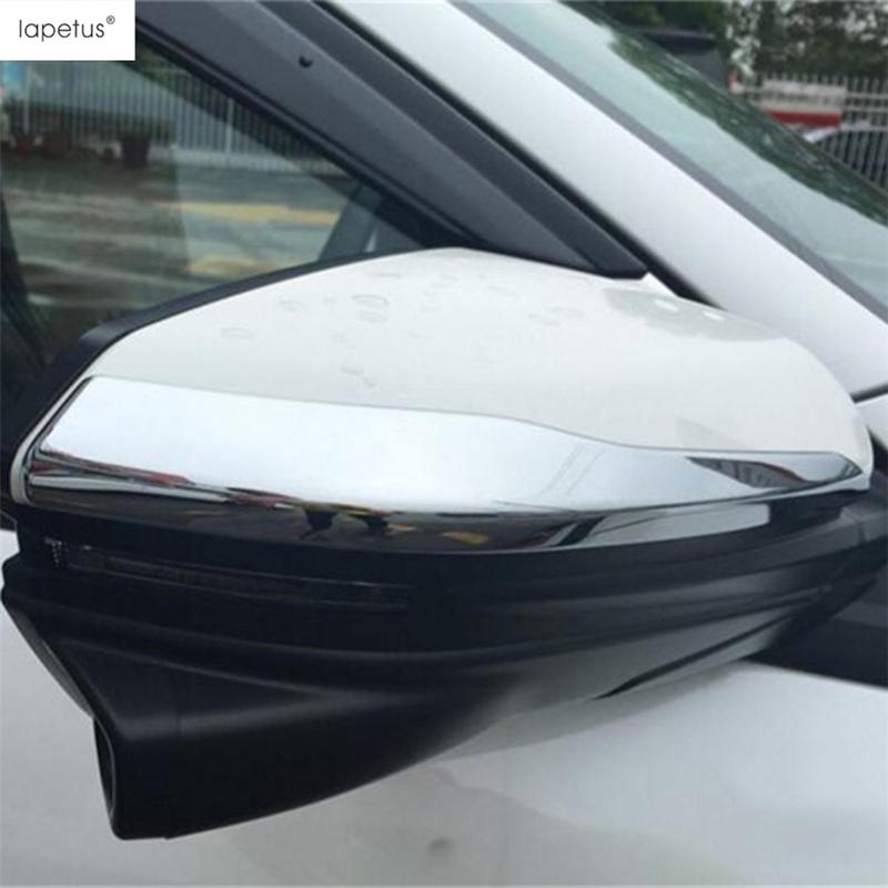 Car Side Rearview Mirror Cap Strip Protector Decoration Cover Trim Fit For Honda Civic 2016 2017 ABS Chrome Accessories Exterior