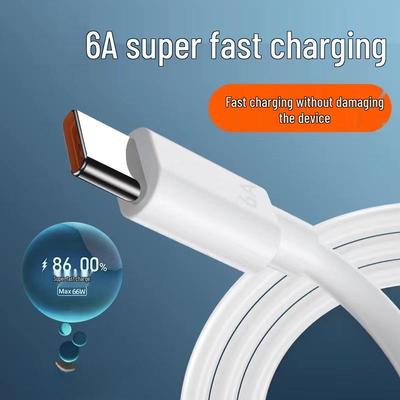 66W Super Fast Charging 6A Flash Cable for Huawei P50