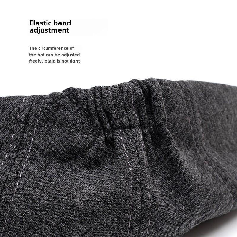 Kappe Hut Herren Herbst und Winter Wollmütze mit Schirm warm Schirmmütze Britische Softtop Schiebermütze