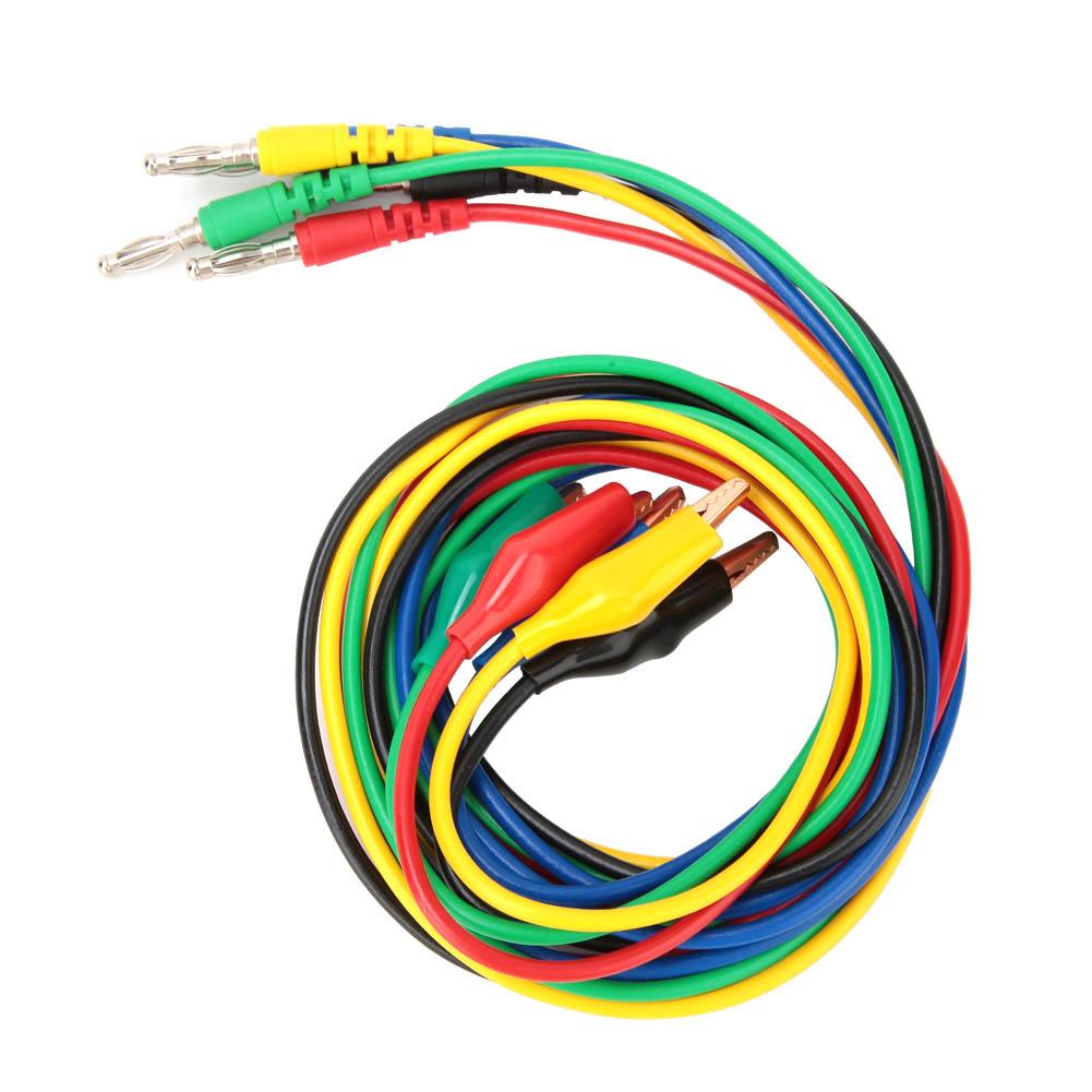 p1042 4mm Banana Plug to 10mm Aligator Clip Adaptor Probe Test   Cable