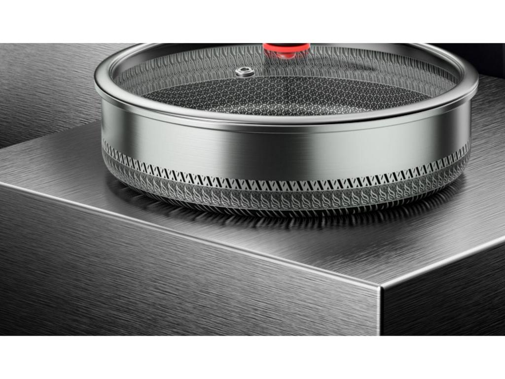 Honeycomb 316 Stainless Steel Non-Stick Frying Pan for Steaks and Pancakes
