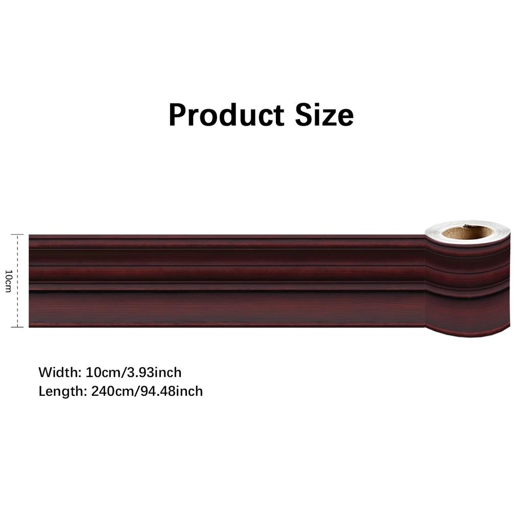Eco-Friendly PVC Wall Panels, Peel & Stick Baseboard Trim, Decorative Skirting for Home Interior, Non-Toxic DIY Decor Art