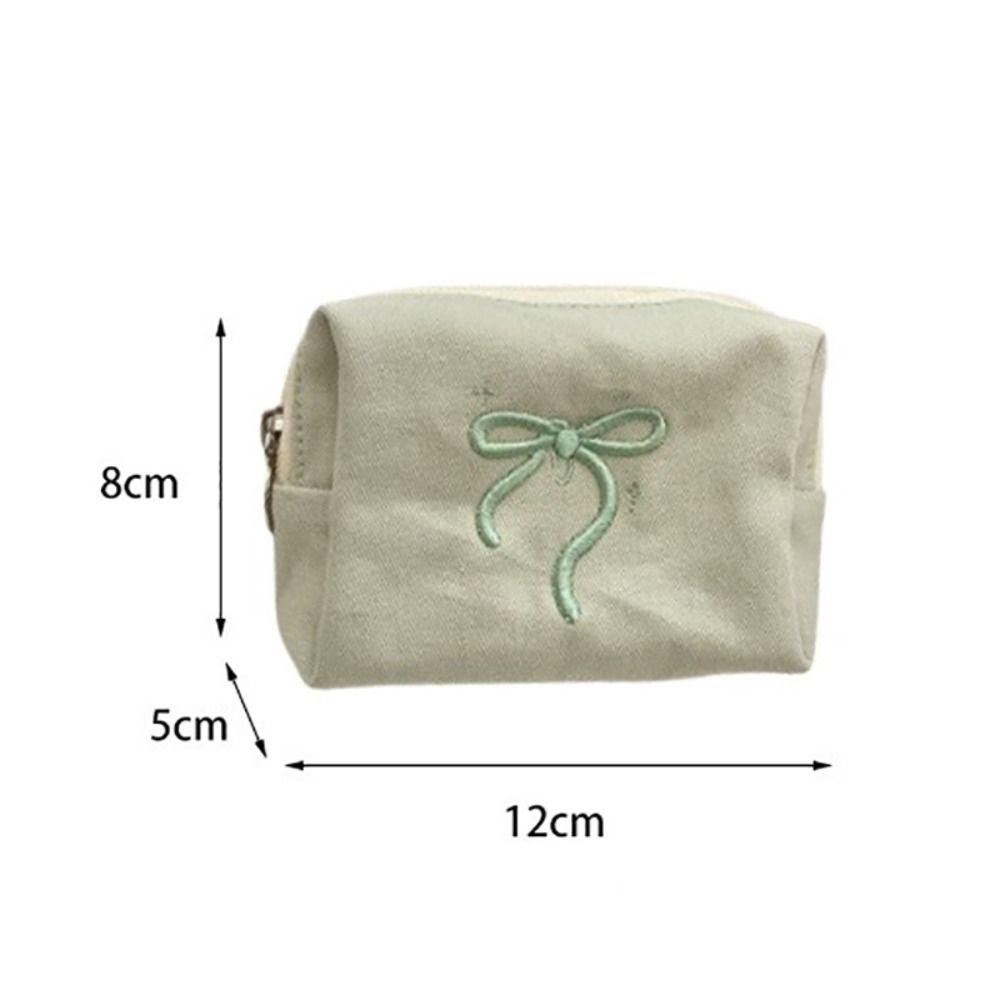 3D Bowknot Bowknot Storage Bag Portable Multifunctional Cosmetics Bag Large Capacity Sanitary Napkin Organizer Girls