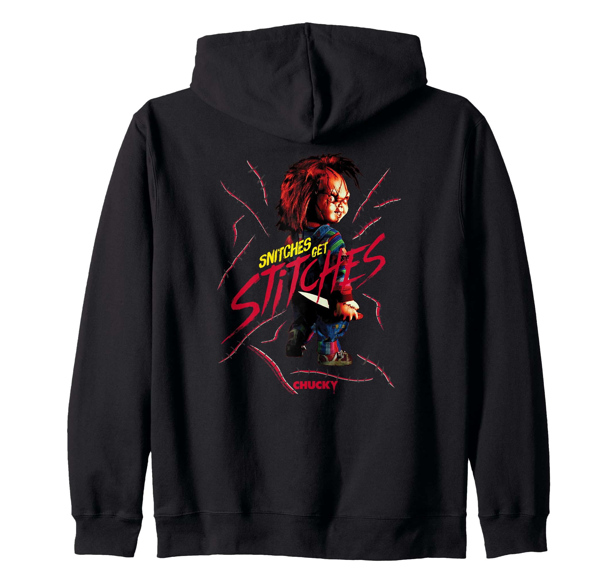 

Chucky Snitches Get Stitches Zip Hoodie чёрный