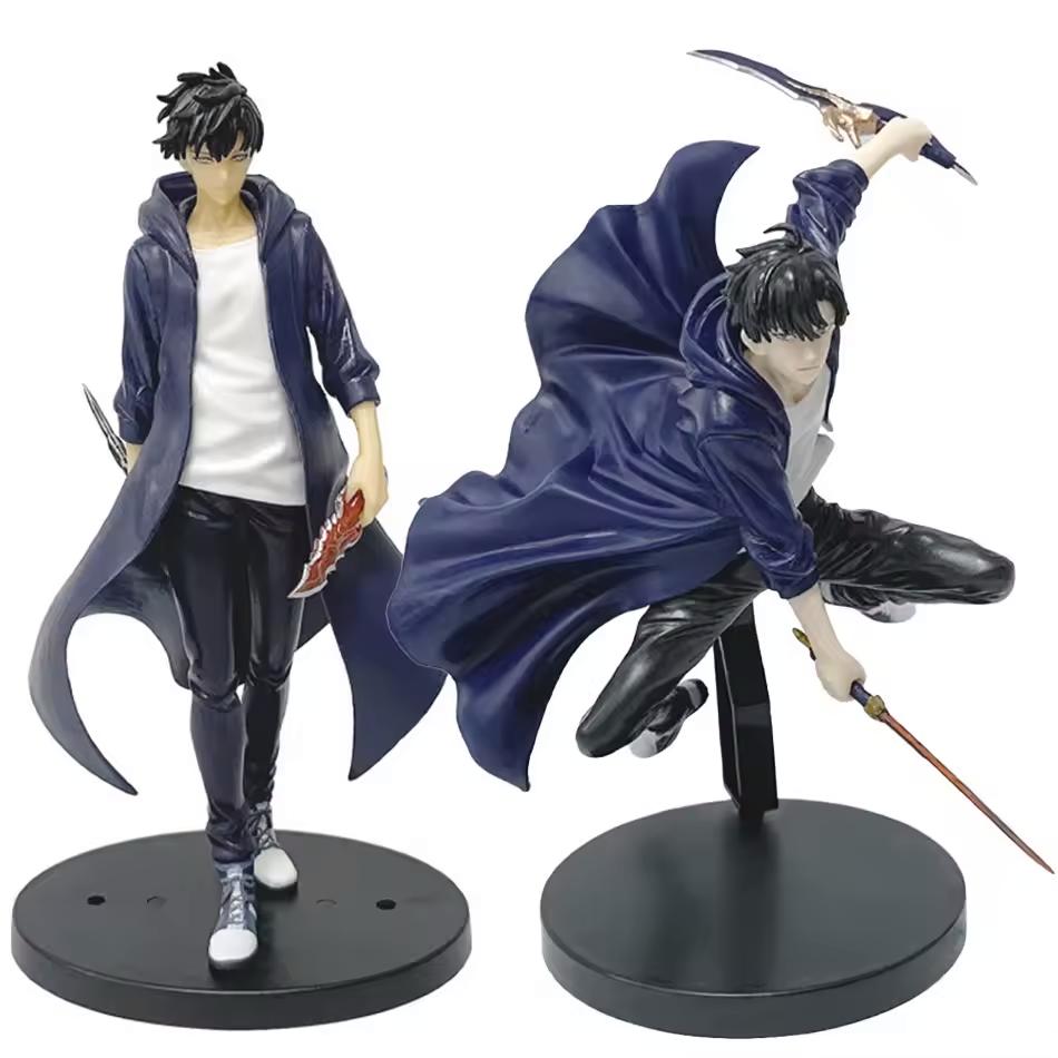 Solo Leveling Shadow King Figure Sung Jinwoo Cheng Xiaoyu Handheld Model Desktop Ornament Anime Collection Model Gift