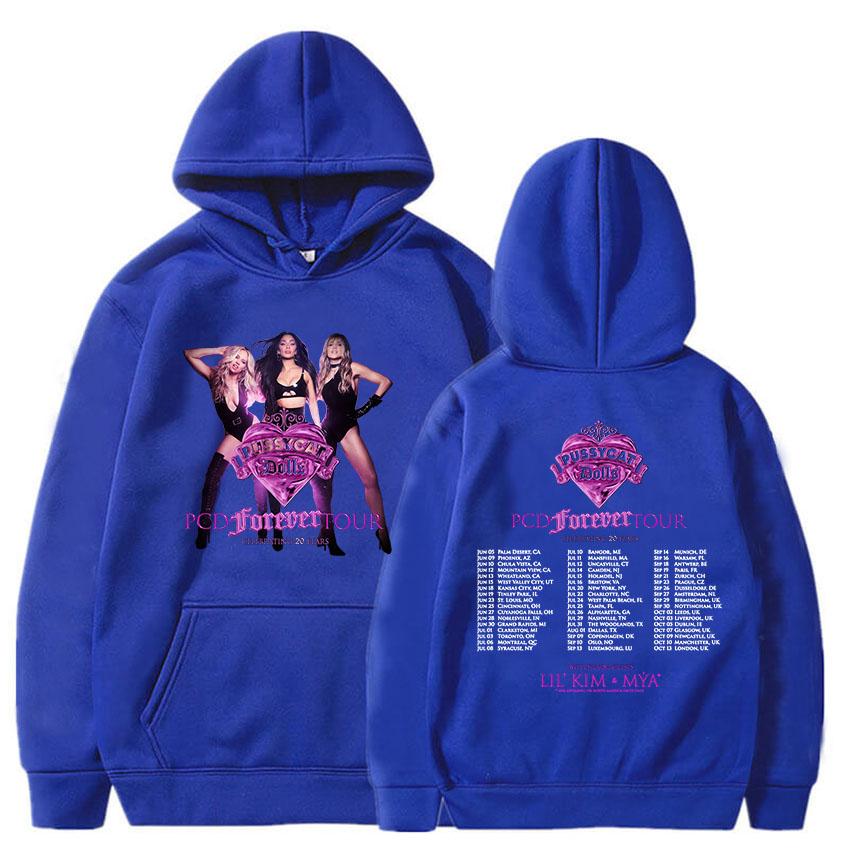 

Celebrating 20th Anniversary PCD FOREVER Tour Hoodies The Pussycat Dolls Sweatshirt Women Men Clothing Graphic Pullover XXXL