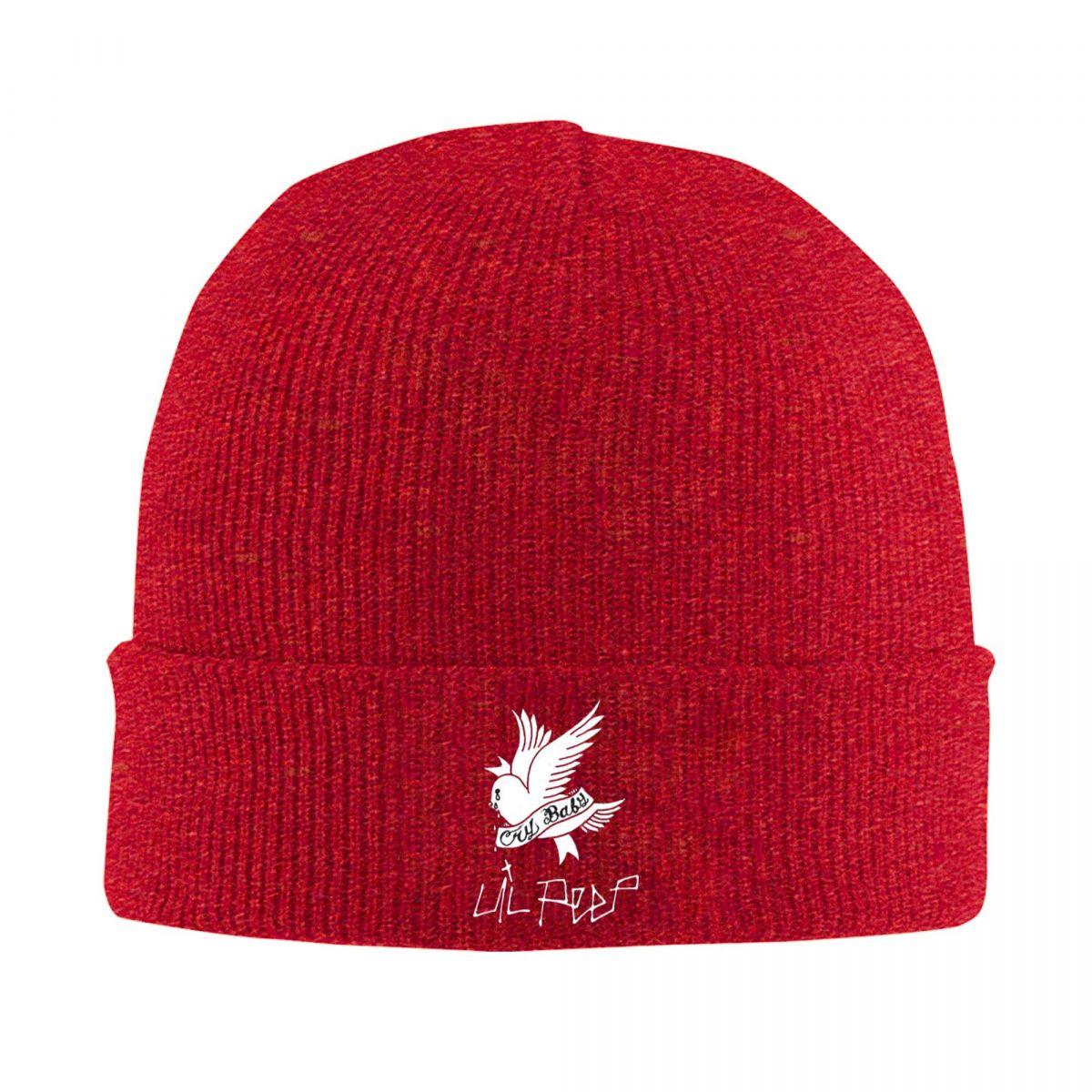 

Logo Lil Peep Warm Knitted Cap Winter Knit Bonnet Hat Skullies Beanies Hip Hop Caps for Unisex One Size