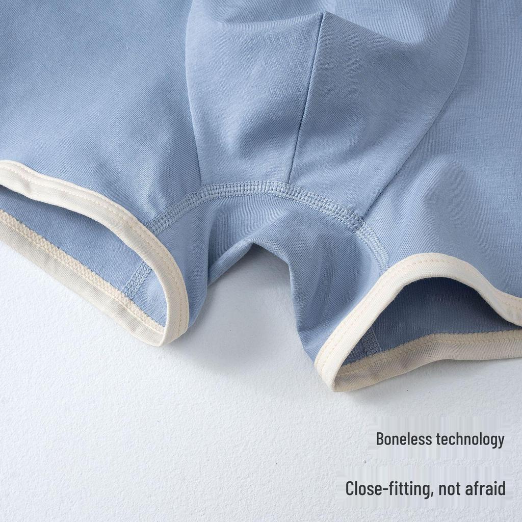 Antibacterial Cotton Boxer Briefs for Boys: 3-Pack, Class A, Middle & Large Children