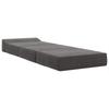 Folding Sofa Bed Dark Grey 200 x 70 x 15 cm Velvet