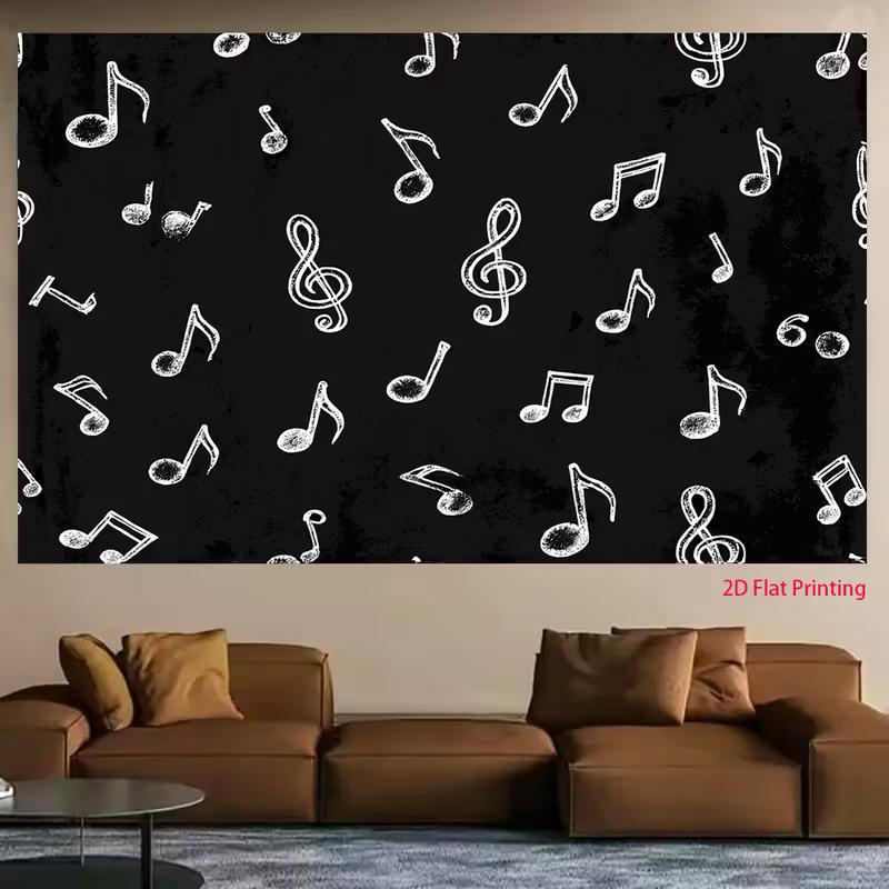 Фон с нарисованными мелом нотами, доска, скрипичный ключ, студийный фон 47.2x31.5inch/120*80cm