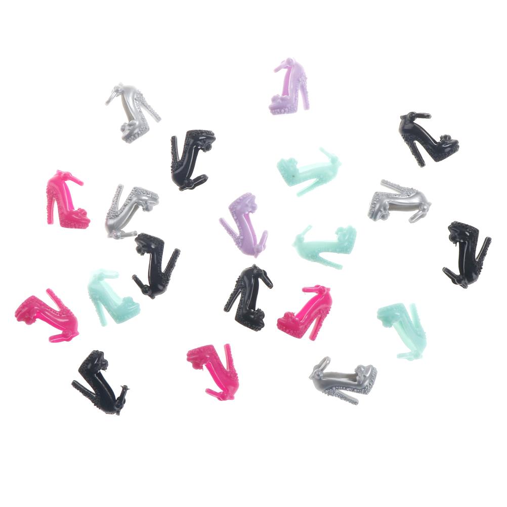 

10 Pairs Shoes Party Dress Doll Shoes Cute And Sexy High-heeled Shoes Dolls Accessories Gift
