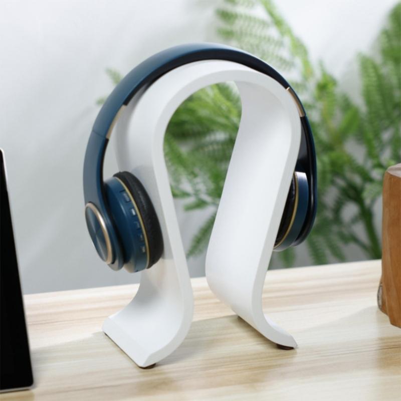 Wooden Headphone Stand Holder for Over Ear Headphones Universal Desk Display Hanger Stable Storage Organiser