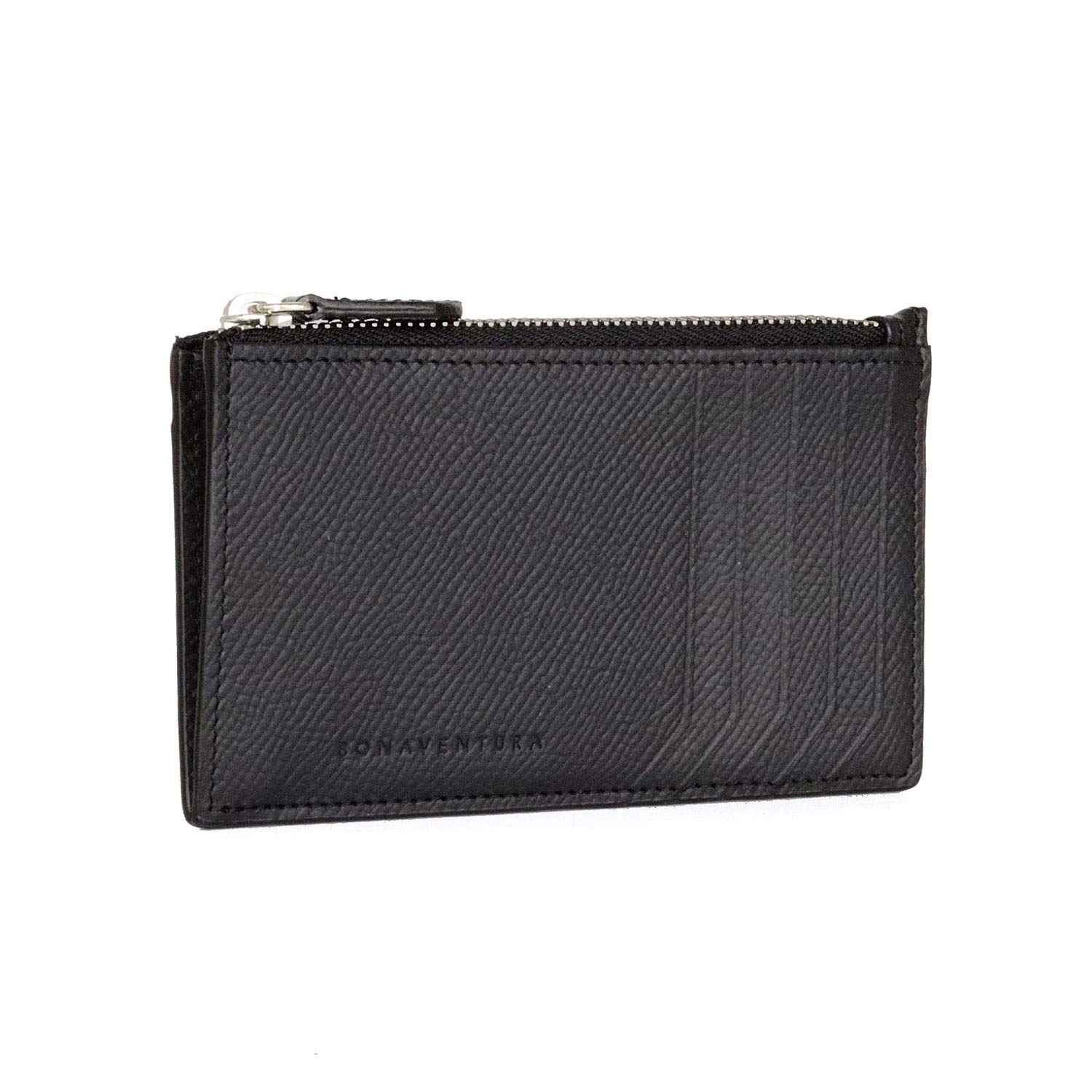 

Bonaventura Noblessa Mini Zip Wallet with Gusset Wallet Finest Leather Minimalist Thin Genuine Leather Present New Life White Day [BONAVENTURA] чорний