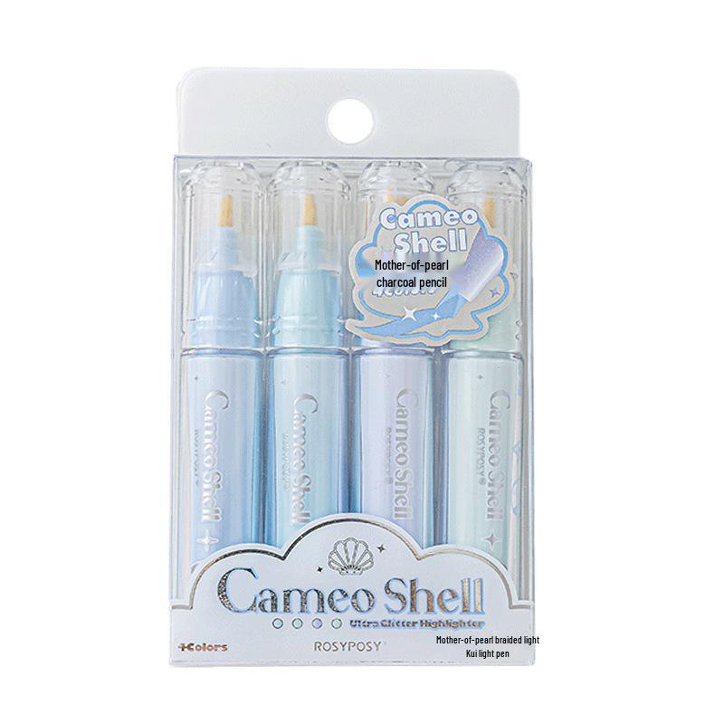 RosyPosy Bling Heart Fluorescent Highlighter Pen for Journaling