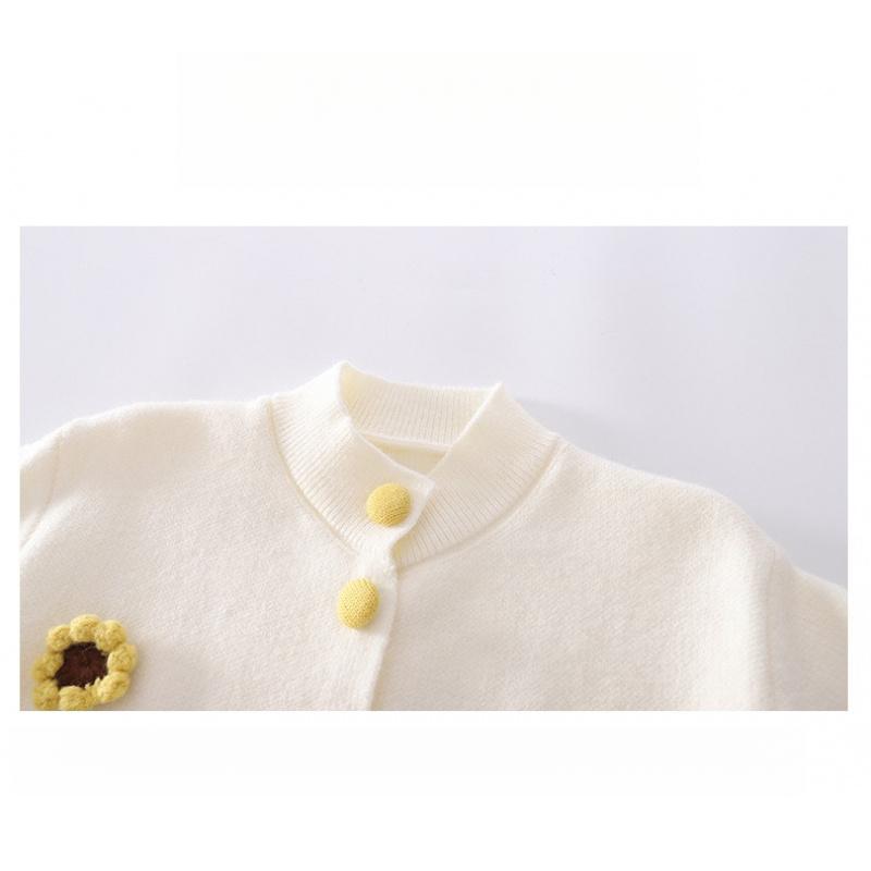 Kinder Strickkleid Neuer Stil Mädchen Obst Handgemacht Blume Set Kleid Baby Mode Kinderbekleidung Oberteil Set