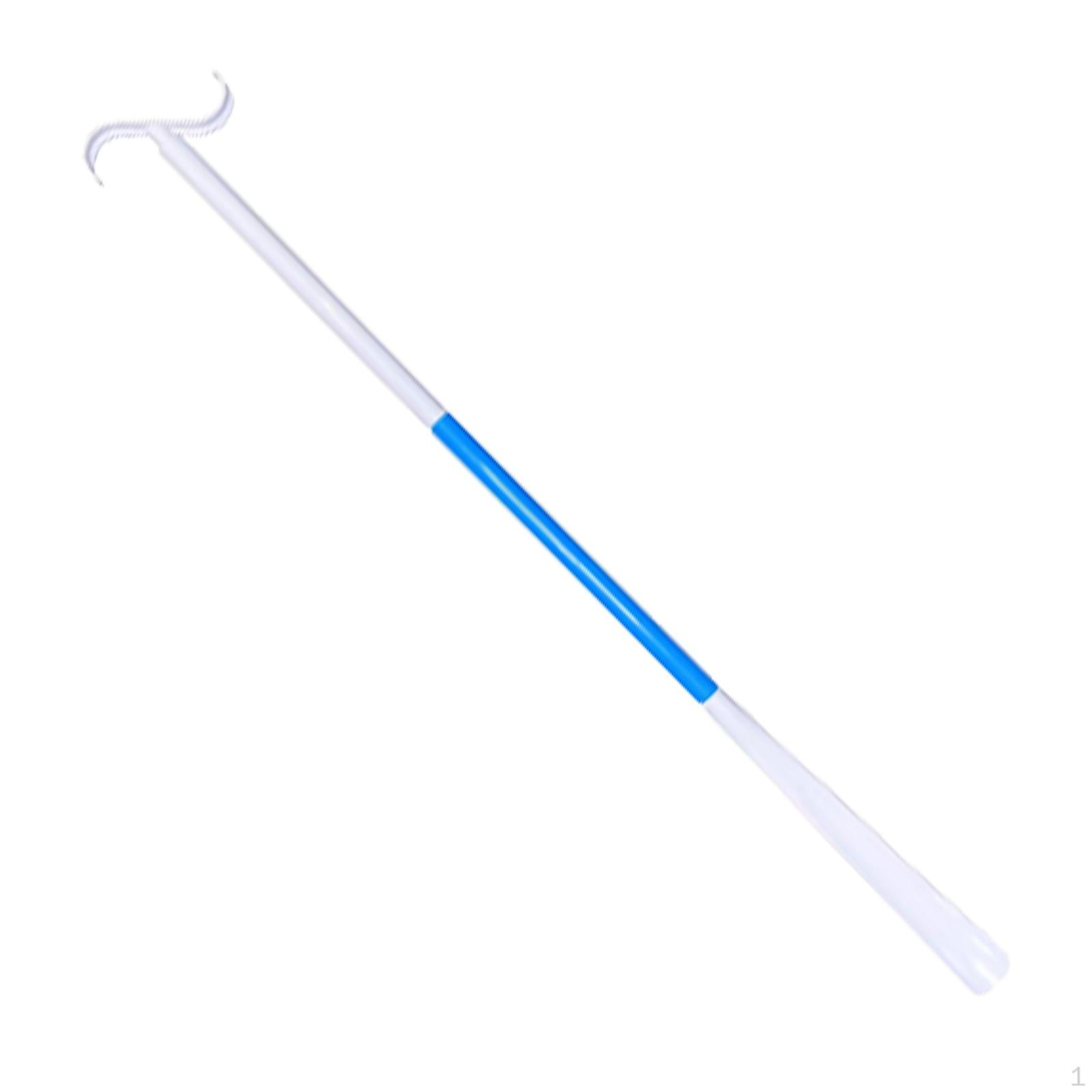 

Dressing Aid ,Sock Remover Tool Extra Long 34.65inch Helper Shoe Socks Shoehorn for Blue And White