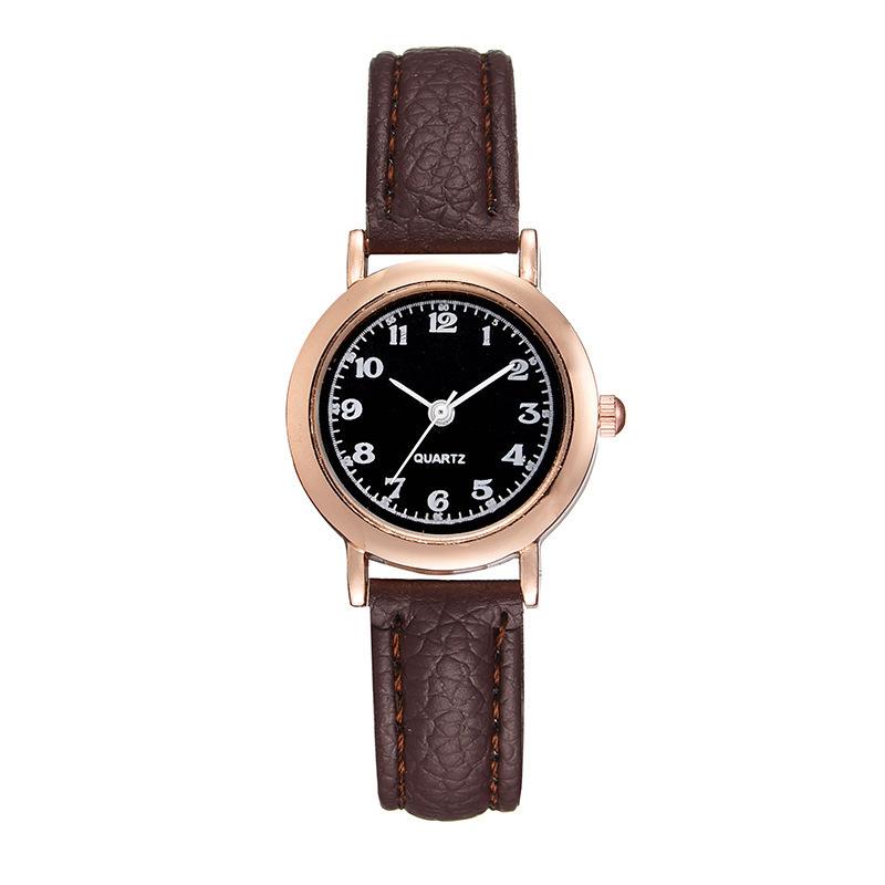 ins super fire academy style watch female thin belt small dial student exam, simple temperament literary belt small