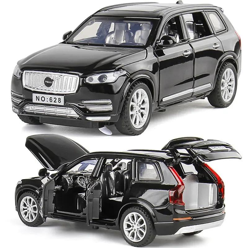 AAAZC1 1:32 VOLVO XC90 SUV Alloy Car Model Diecast Metal Model Sound & Light Children Toys Home Decoration Ornaments Gift for Children