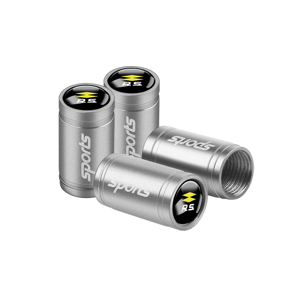 Car Wheel Tire Valve Caps Stem Covers Decoration For Renault RS DACIA Loguna Fluence Duster Logan Twingo Clio Scenic Megane Zoe SS6