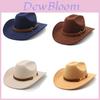 Traditional Tibetan Style Western Cowboy Hat With Wool Felt For Men And Women Summer Sun Protection